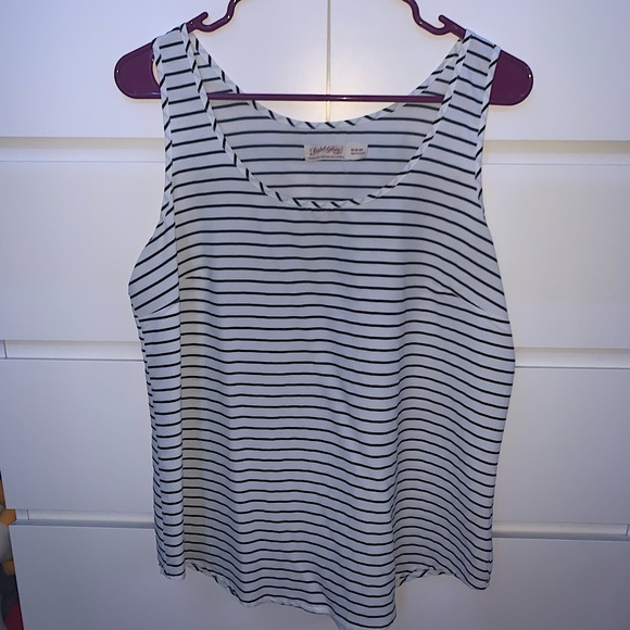 Faded Glory Tops - Faded Glory Striped Tank Top Black and White Women’s Medium (8-10) Horizontal